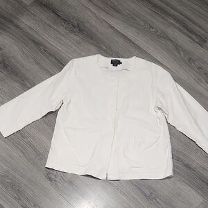 Rare VTG White Cotton/Linen Blend Pendleton Chore Pocket Blazer